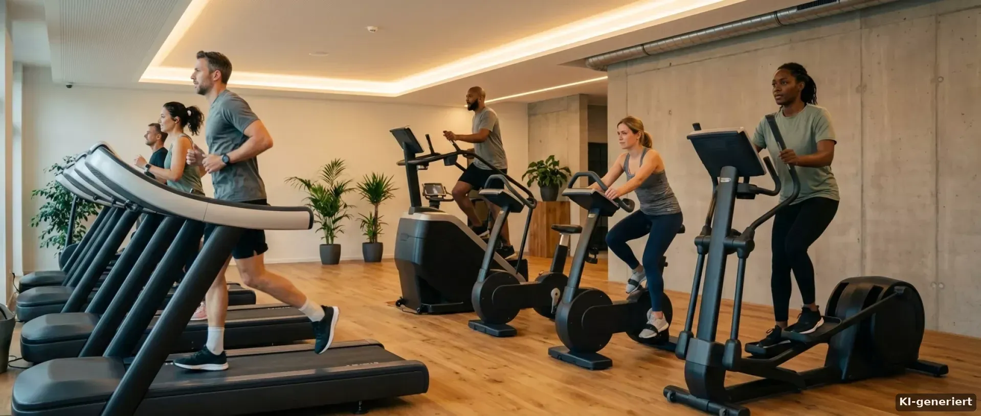 Cardiotraining
an modernen Geräten Header Hintergrund
